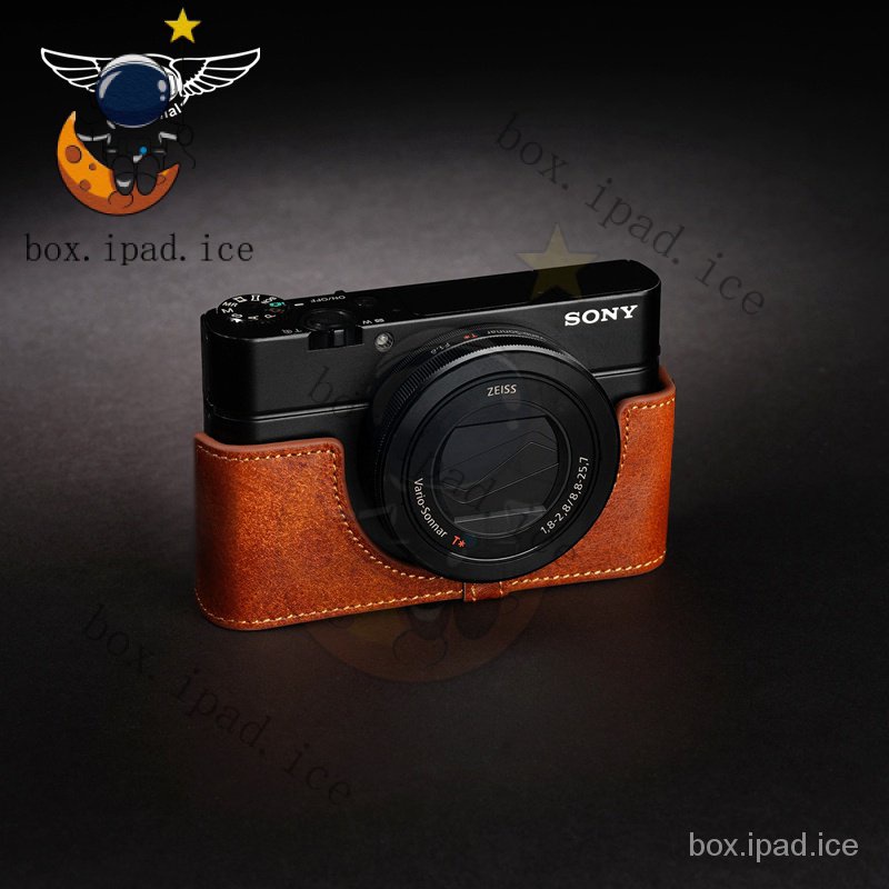 ♕真皮適用於黑卡索尼RX100 M6 M7相機包RX100VII保護套手柄 OUZ2