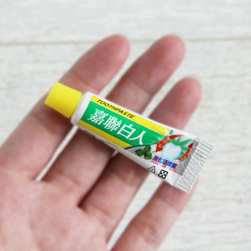 白人牙膏 飯店用 旅館用 民宿用 拋棄式 牙膏 小條 5g 隨身 外出 獨立包裝 露營 清潔