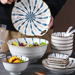 瓷器餐具套裝家用碗筷碗盤勺子菜碟陶瓷龍泉青瓷琉璃28 56頭 蝦皮購物