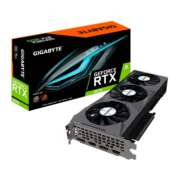 技嘉 GeForce RTX 3070 EAGLE 8G 卡 (GV-N3070EAGLE-8GD)