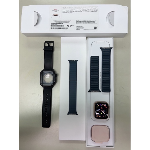 售Apple watch 6(44mm)近全新盒裝完整，玫瑰金LTE版，有血氧心率感測