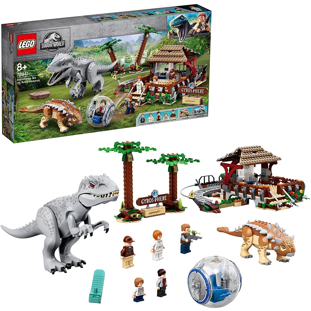 現貨可刷卡【Mr.Brick】LEGO 75941 Indominus rex vs. Ankylosaurus