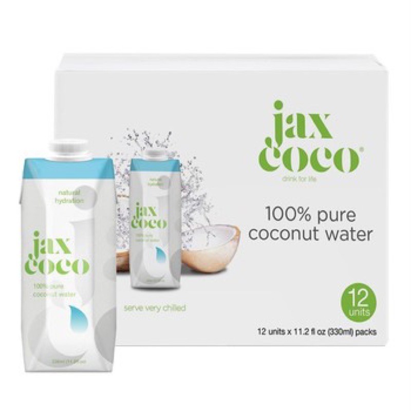 好市多代購 Jaxcoco Coconut 椰子水 330毫升 X 12入