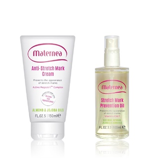 保加利亞 Maternea 媽咪莉娜 彈力潤膚油100ML&無痕美體霜150ML【麗兒採家】
