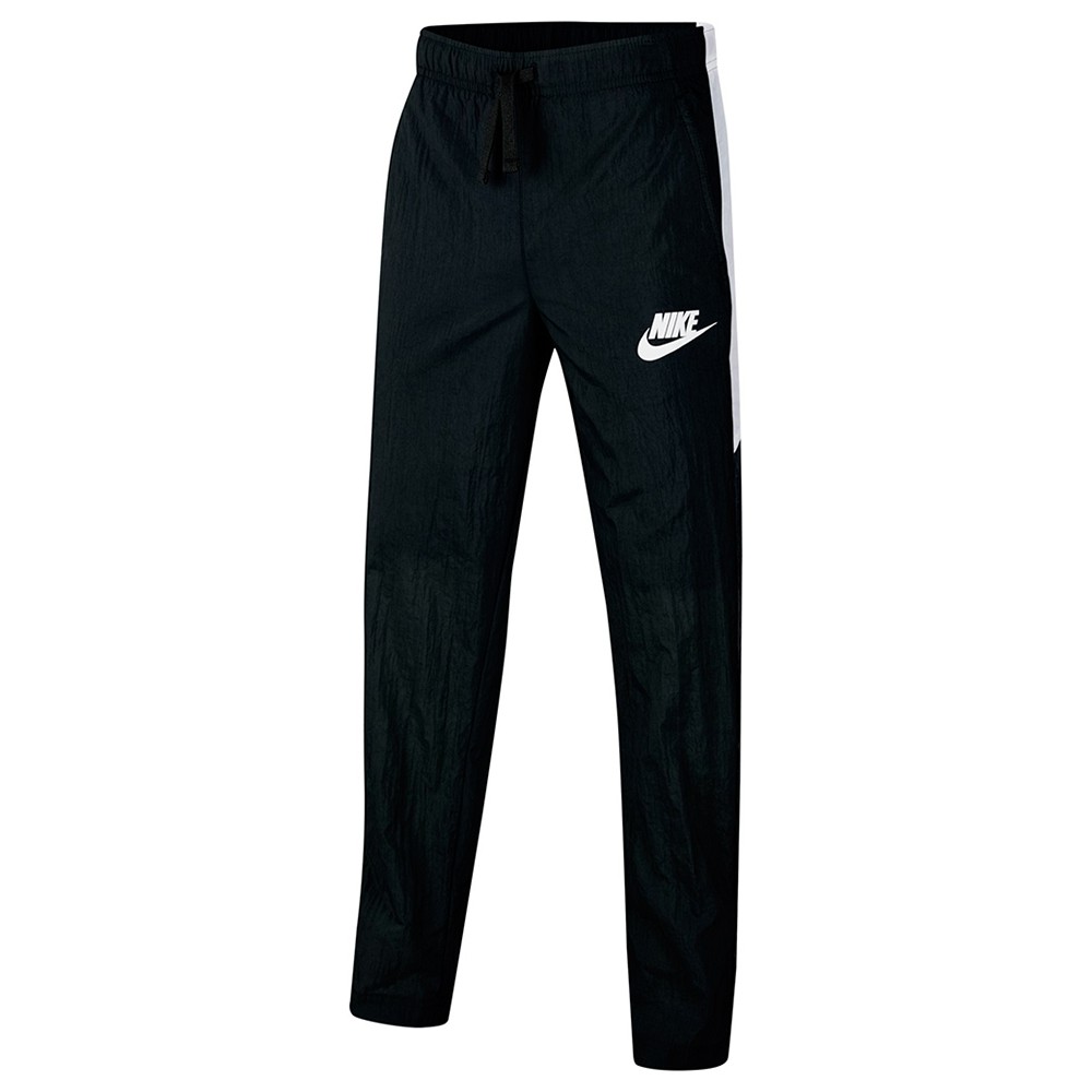 NIKE 耐吉208男童 大童 B NSW WOVEN PANT  運動長褲 黑白 CU9298010