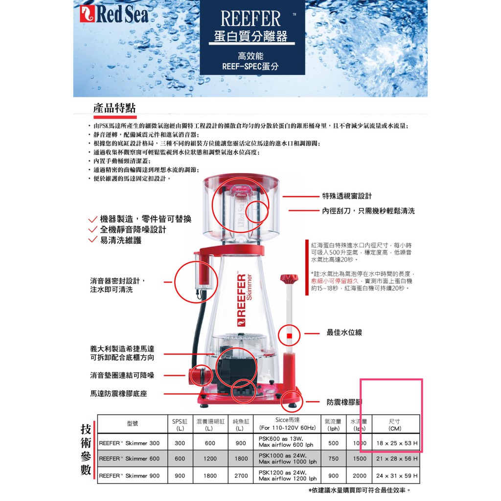 @墨耘@red sea 紅海 蛋白機 300(PSK600)/600(PSK1000)/900(PSK1200)