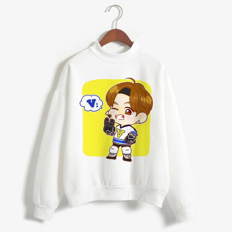 防彈少年團kpop K Pop Bt21連帽衛衣女士3d女士休閒運動服winter Man Hoody外套新款 蝦皮購物