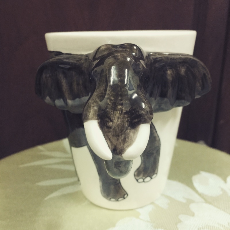 泰國帶回 3D立體動物杯 大象