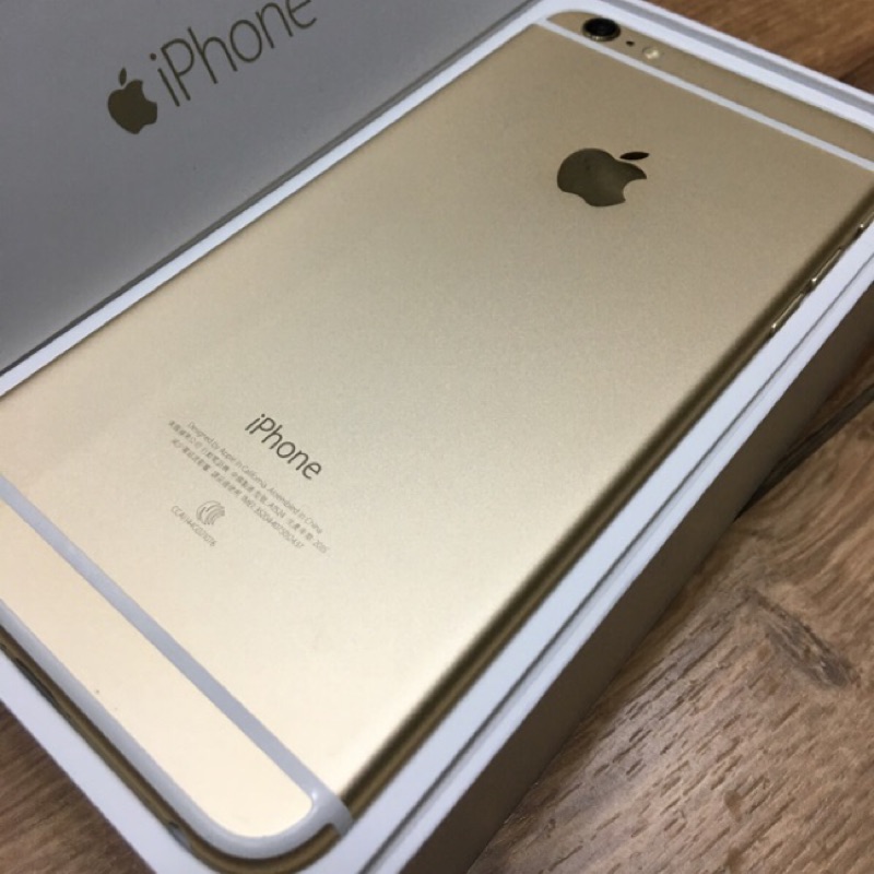 IPhone6 Plus、金色、近全新、64G、完整盒裝