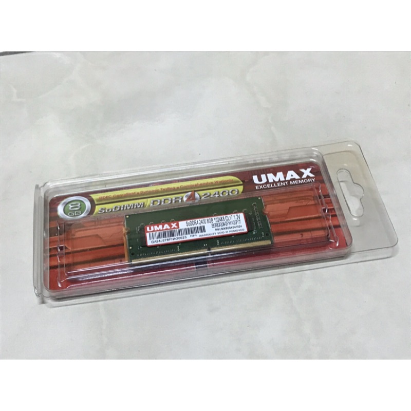 [隨便賣] UMAX NB 8G DDR4-2400 筆記型記憶體