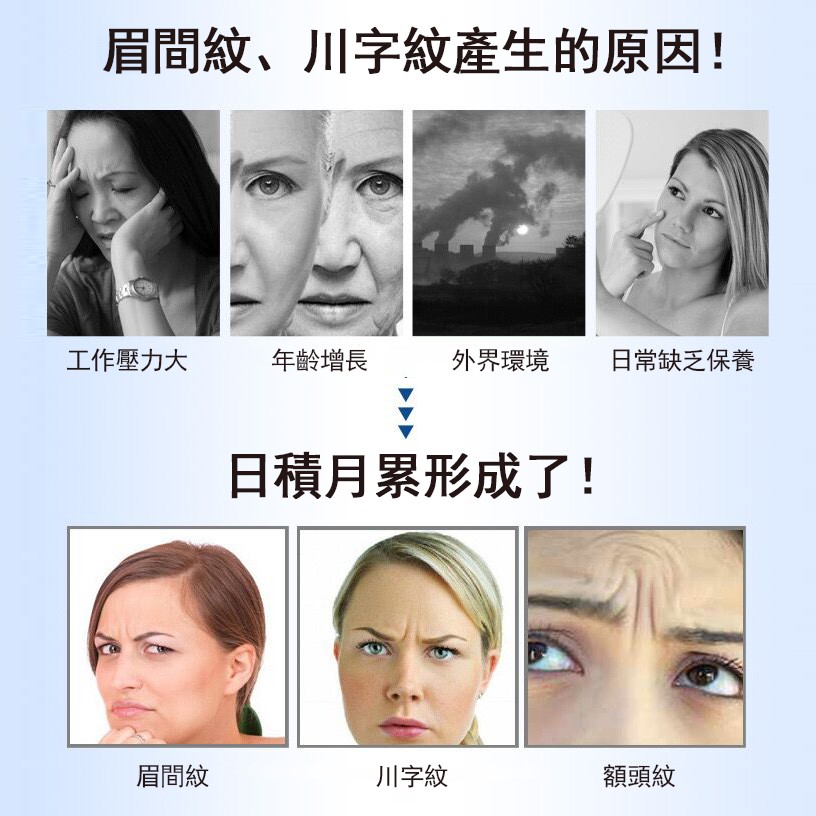 日本川字紋眉間貼眉心額頭川字紋貼睡眠美容貼男女適用 蝦皮購物