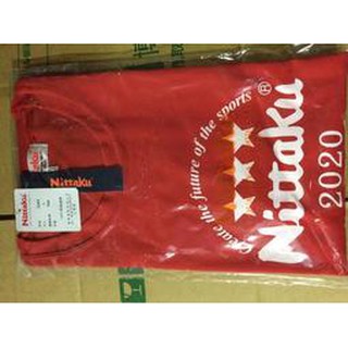 桌球孤鷹 正品Nittaku球衣 (紅色) 材質好 新貨到!