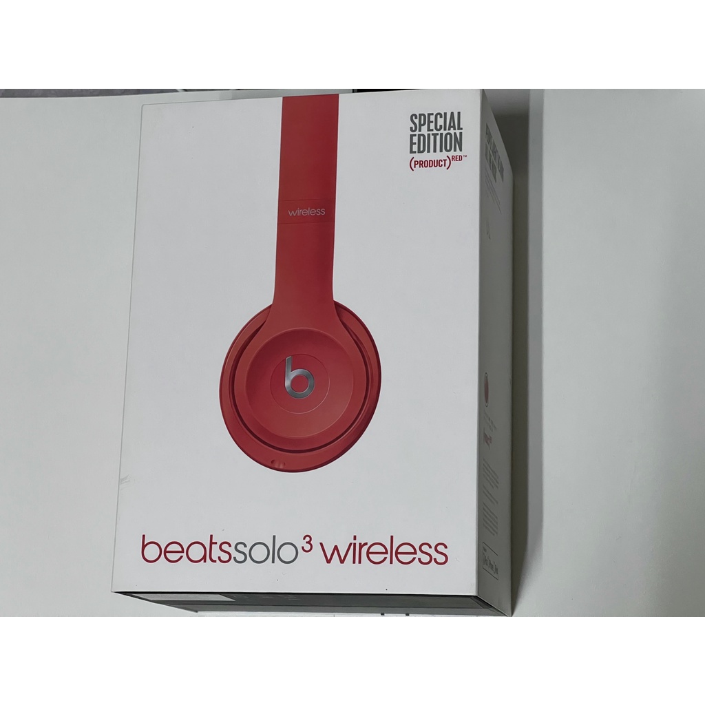 Beats Solo3 Wireless 頭戴式耳機 藍芽無缐耳機 中古 使用過 紅色
