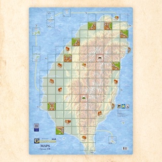 卡卡頌 卡卡城 20年紀念版 地圖擴充 台灣地圖 CARCASSONNE MAP EX. TAIWAN桌遊 新天鵝堡