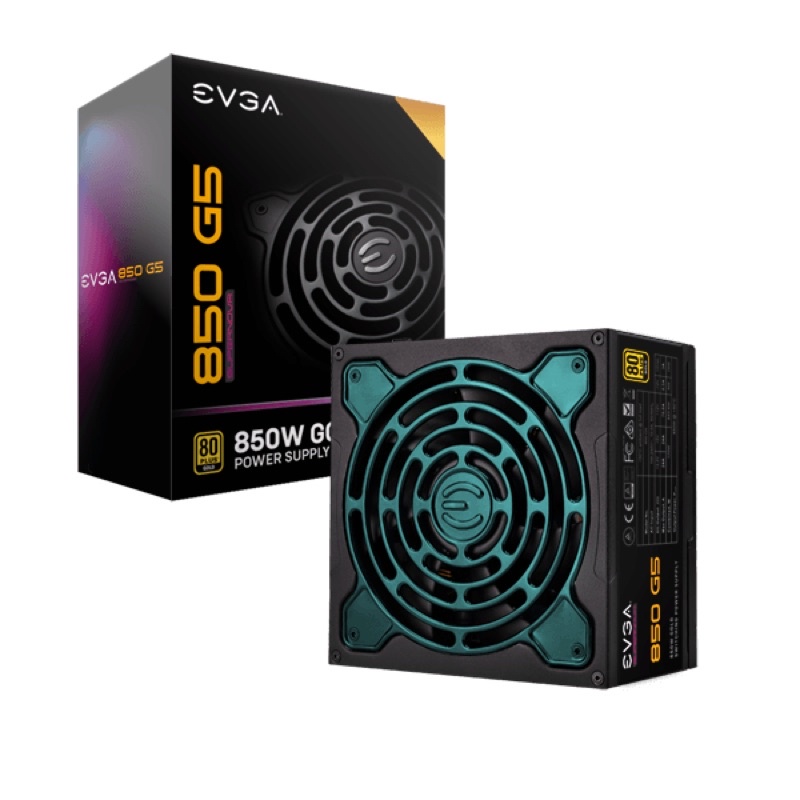 EVGA 艾維克 G5 850W  電源供應器 80PLUS 金牌 (原包裝已拆）