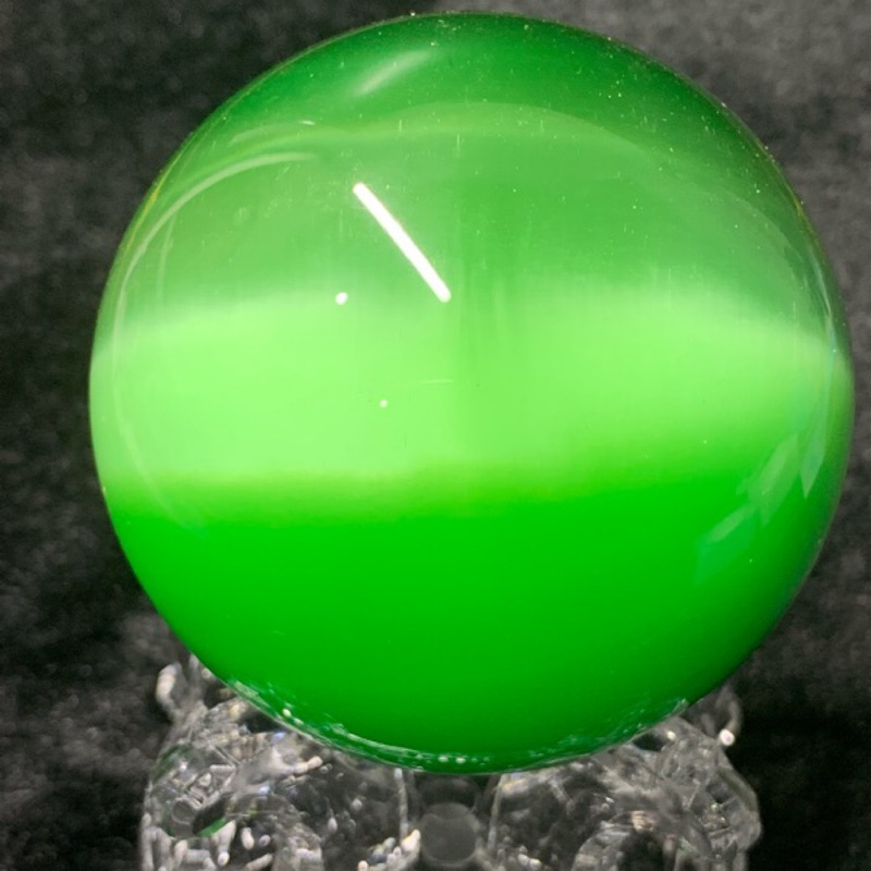 天然綠貓眼石水晶球帶貓眼效應💫擺球擺球～有球必應💫