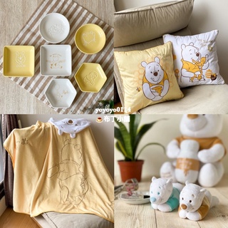 現貨💕7-11 小熊維尼 金色璀璨 集點送 造型陶瓷碟2入組 圓形 絨毛磁鐵娃娃 造型陶瓷餐盤 金邊抱枕 維尼 全新正版