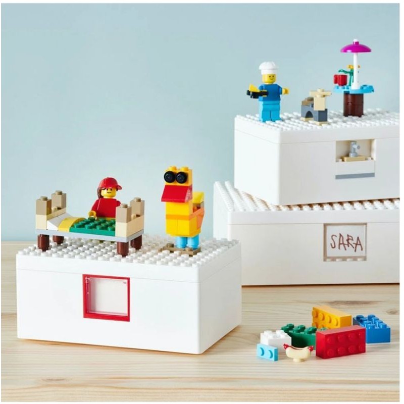 IKEA X LEGO BYGGLEK積木遊戲盒 玩具收納盒 萬用盒 展示盒