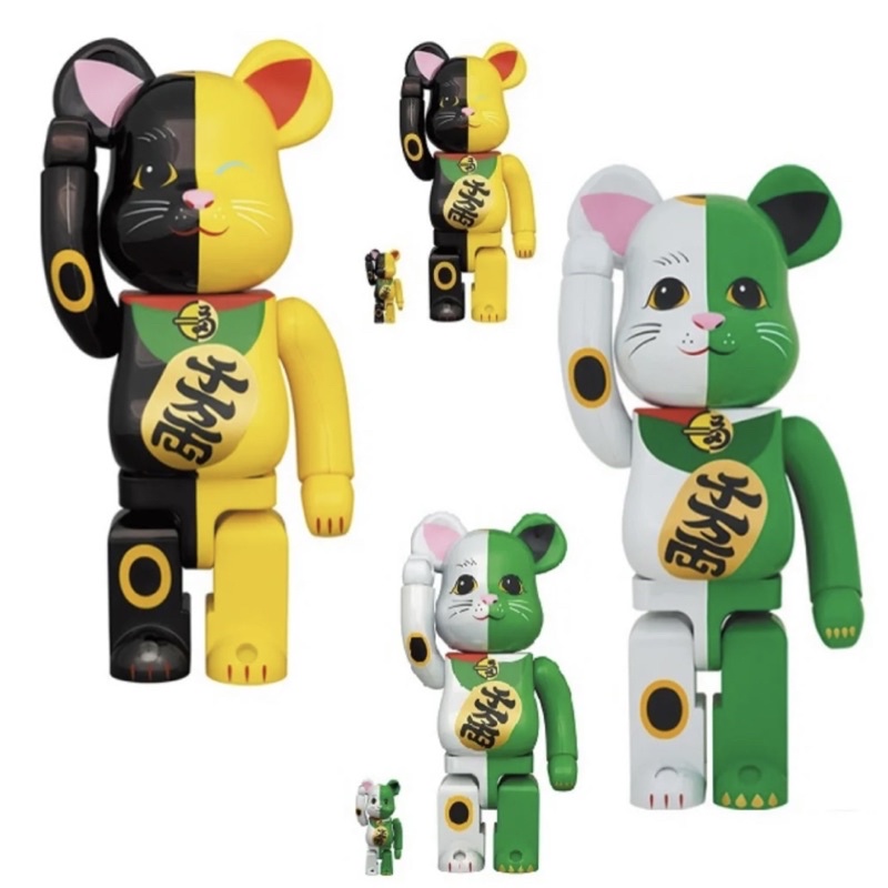 BEARBRICK 招財貓 兩色 1000% 400% 100% 庫柏力克熊 公仔 玩具 漫威 下標用   日本代購