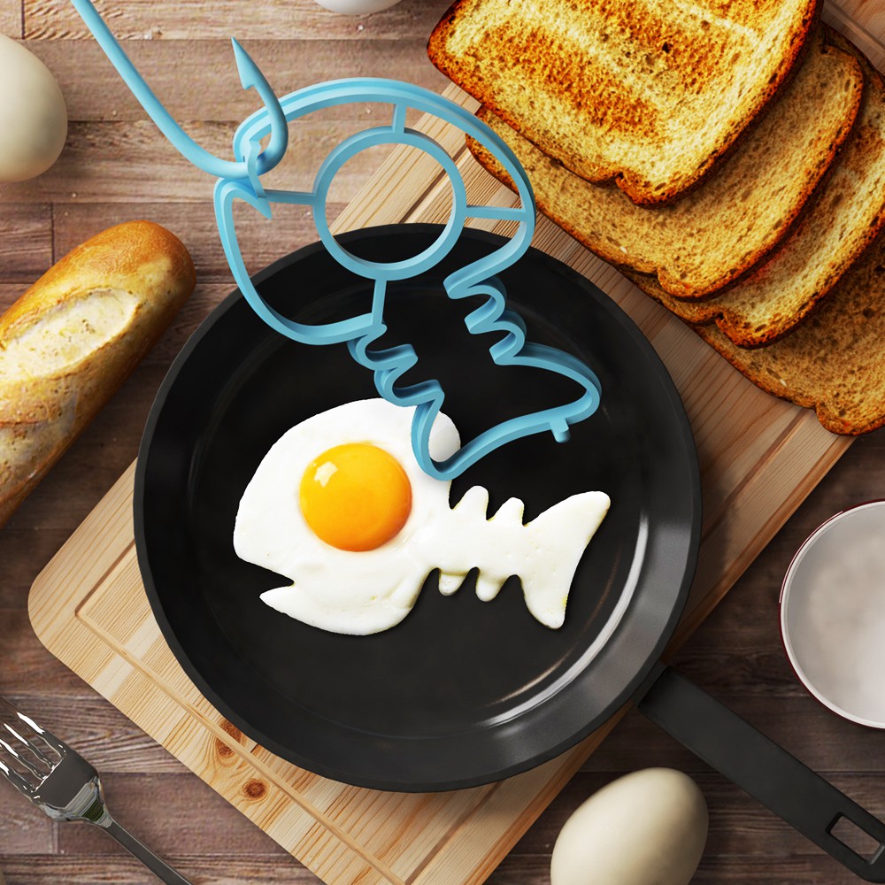 Fishbone魚骨煎蛋器《Hikalimedia台灣授權代理 》廚房小物 煎蛋模具 煎蛋圈 煎蛋模型 造型煎蛋器
