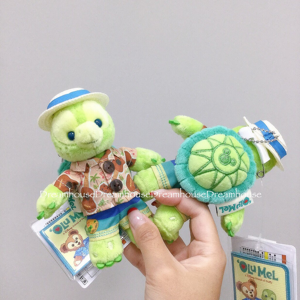 東京迪士尼 2020 烏龜 olu 夏威夷風 站姿 吊飾娃娃