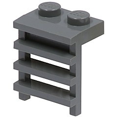 樂高 LEGO 深灰色 1x2 樓梯 薄板 附梯 零件 4175 4210801 Gray Plate Ladder