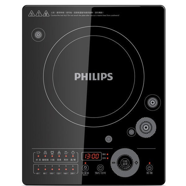 PHILIPS 飛利浦 頂級智慧變頻超薄電磁爐 / 智慧變頻晶鑽爐 HD4991 / HD-4991