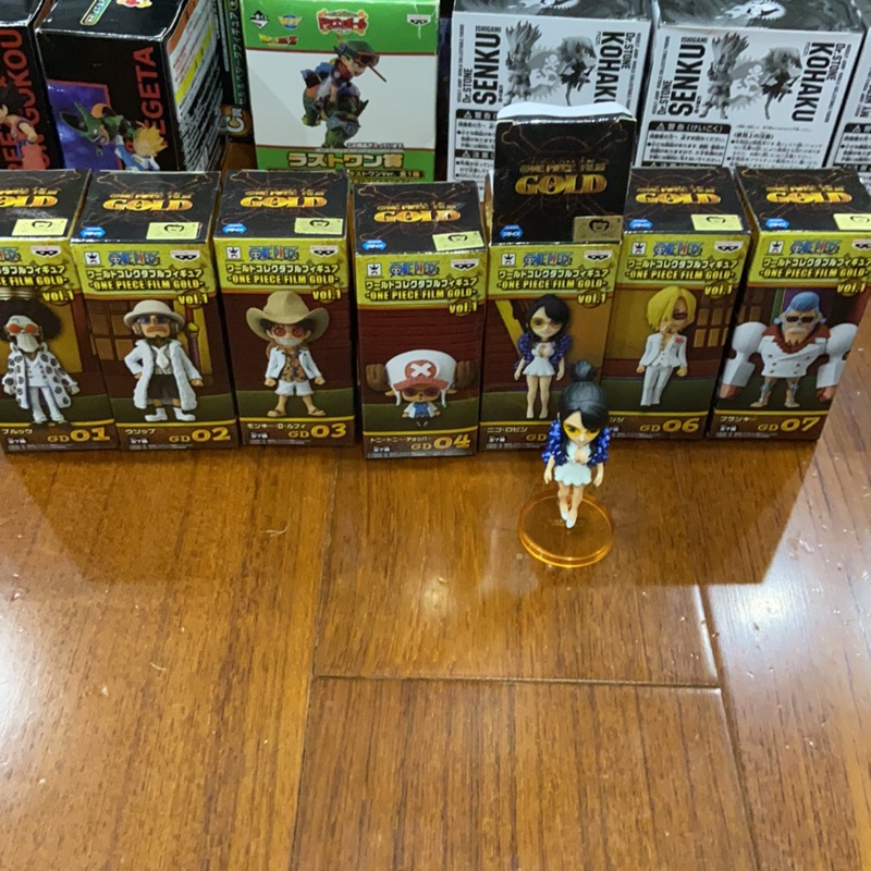 日版金證 海賊王 wcf gold vol.1 布魯克 騙人布 魯夫 喬巴 羅賓 香吉士 佛朗基