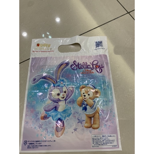 現貨 東京海洋迪士尼Duffy達菲史黛拉兔Stella Lou/塑膠購物袋