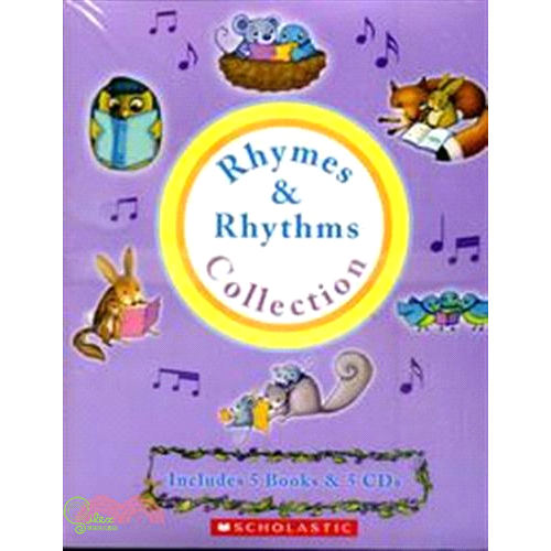 英文童謠跟唱合輯 《Rhymes & Rhythms Collection》(5本書+5CD)