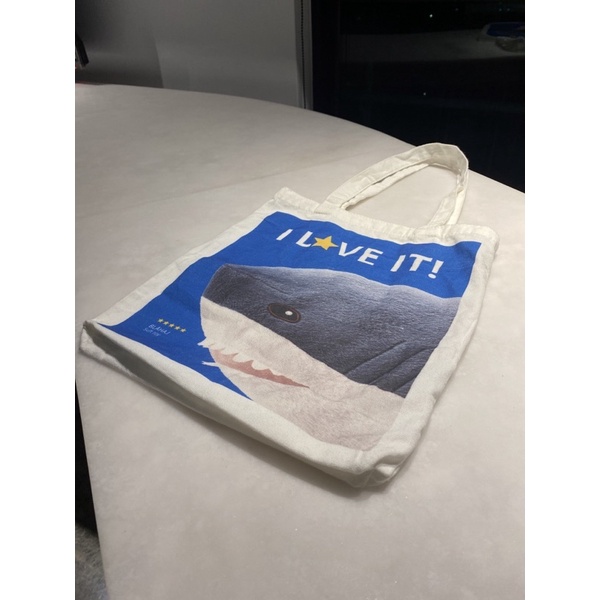ikea 鯊魚帆布袋 手提袋 購物袋 宜家家居