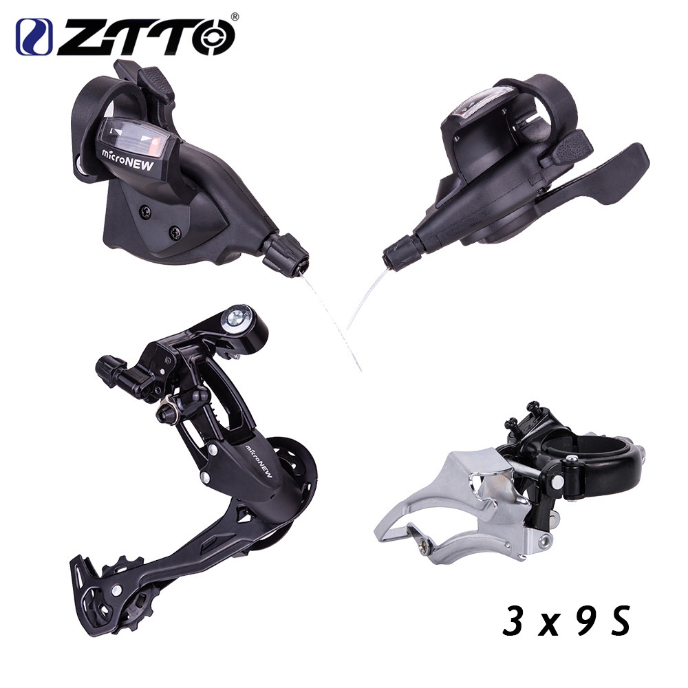 Ztto 自行車 MTB Micronew 3X9 27 速前後變速桿變速器套件用於零件 m4000 m370 m430