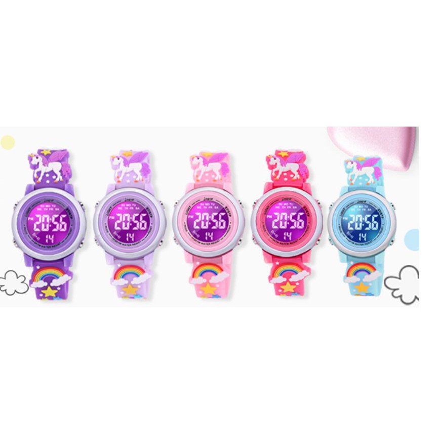 👍正版空運👍美國專櫃 超可愛 女童 獨角獸 造型手錶 兒童手錶 卡通錶  學習錶 電子手錶 童錶 電子錶 指針錶