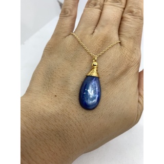 D3501天然寶石原礦/藍晶石 藍晶 水滴💧墜飾 項鍊