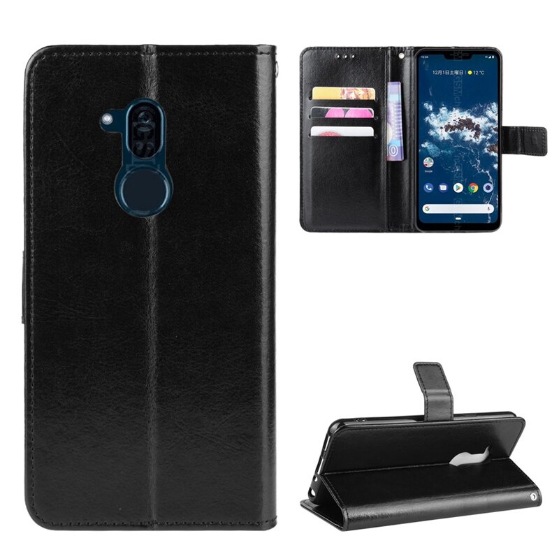 Lg Android one X5 Velvet Harmony 4 錢包矽膠手機保護套翻蓋皮套