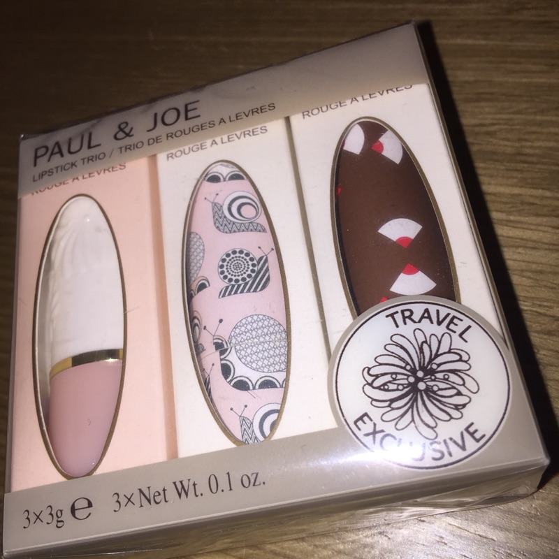 Paul &amp; joe lipstick trio 002 貓咪唇膏  拆售 色號105 203 303 全新 現貨