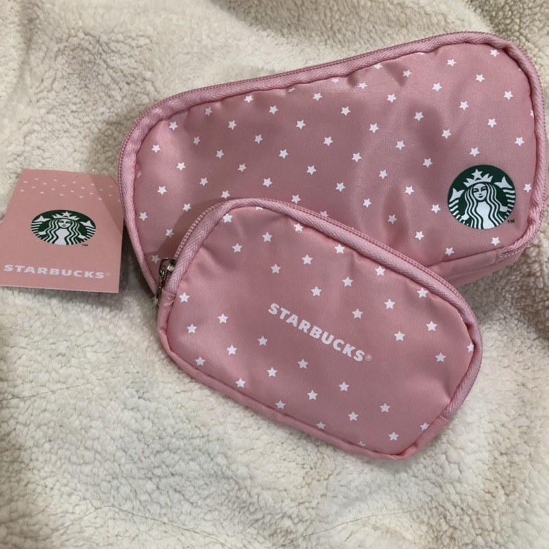 Starbucks 星巴克 萬用包兩件組 化妝包 收納包 鉛筆盒