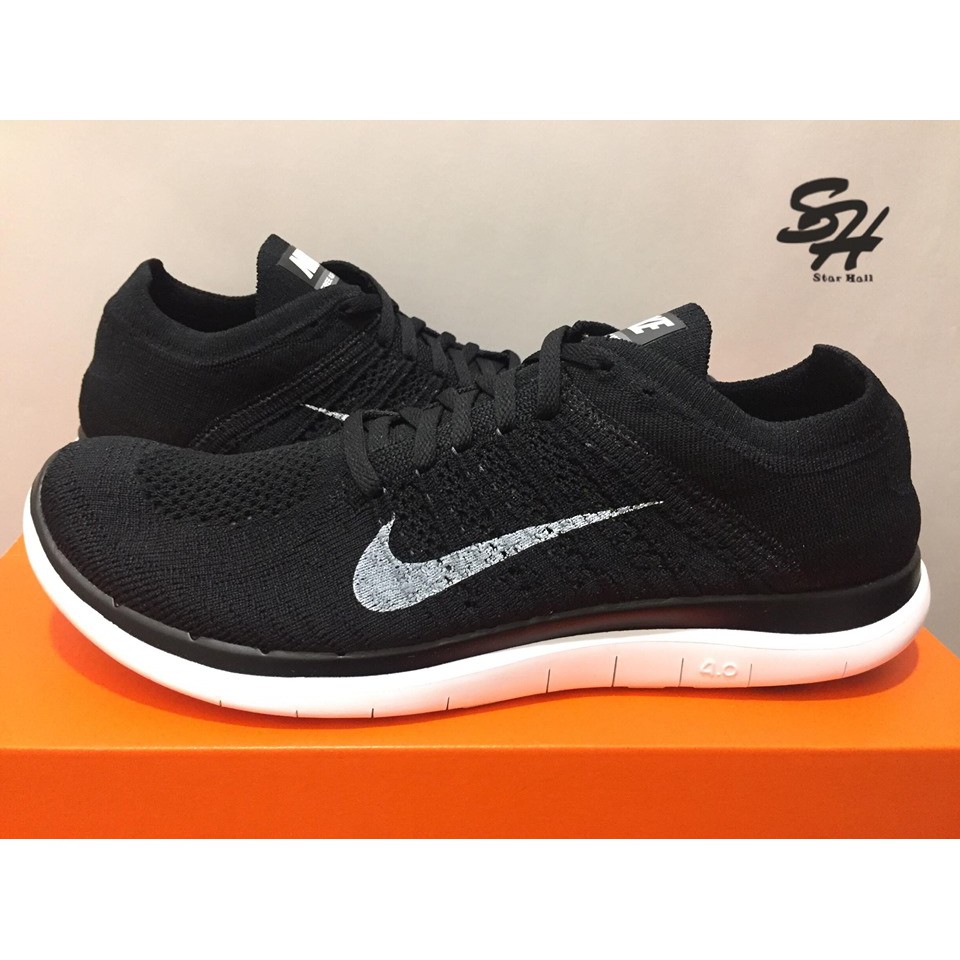 NIKE FREE 4.0 FLYKNIT 黑白 編織 慢跑鞋 631053-001