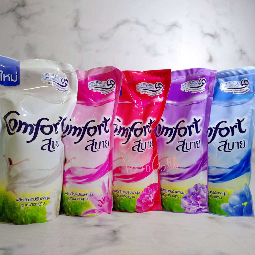 Yoyo Th 泰國comfort 柔軟精衣物柔軟精580ml 蝦皮購物