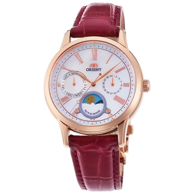 Orient 東方錶 RA-KA0001A SUN&amp;MOON系列 新日月相錶時尚腕錶/白面 35mm