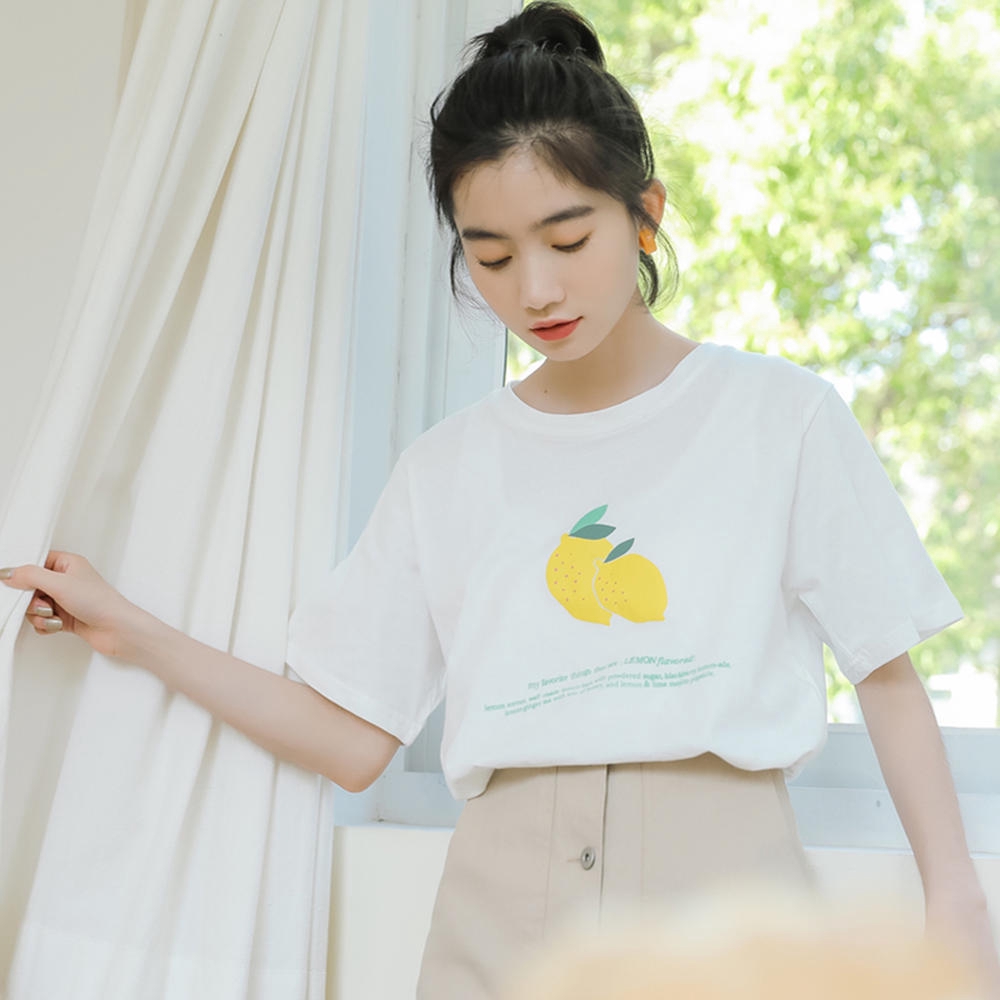 32970 夏裝新款水果系列印花短袖T恤