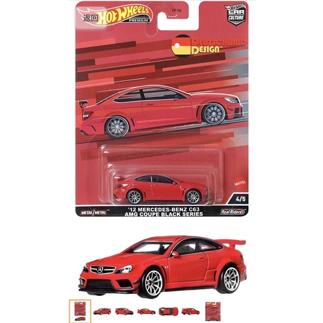 風火輪 Hot Wheels 汽車文化 膠胎 賓士 2012 MERCEDES BENZ C63 AMG COUPE