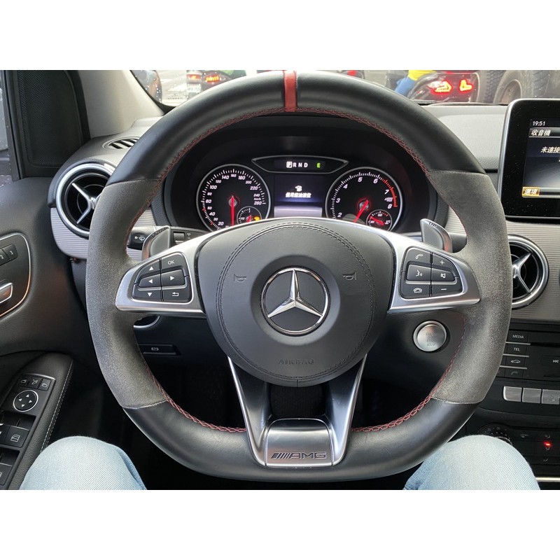 「原廠-正品」Mercedes-Benz 賓士W205 C63 麂皮方向盤含氣囊 W264 B180 B200 可用