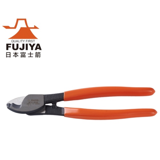 日本製 FUJIYA 富士箭 8英吋(200mm) 電纜剪 (38平方) 電氣工程、配線工程、維修