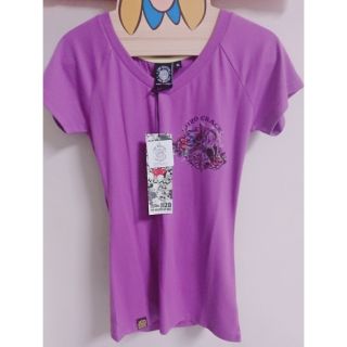 （全新）女裝BLUE WAY地藏小王-長版MARK短袖T恤（紫）