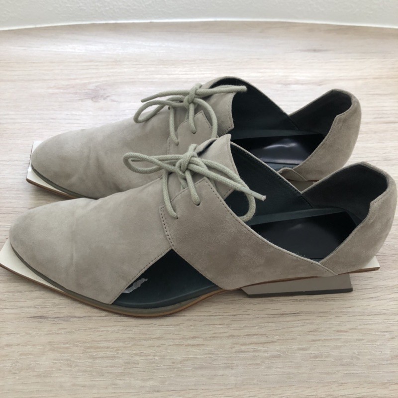 Abcense shoes 設計師鞋款EUR38 + ICHI Antiquites 亞麻上衣 開襟寬版上衣 二手良品