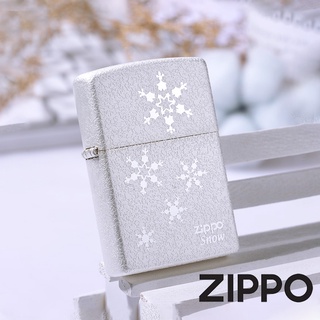 ZIPPO 冬季戀歌-雪花紛飛防風打火機 ZA-1-5 韓國設計 冬季 凜冽 雪片 精緻 優雅 極簡風格 終身保固