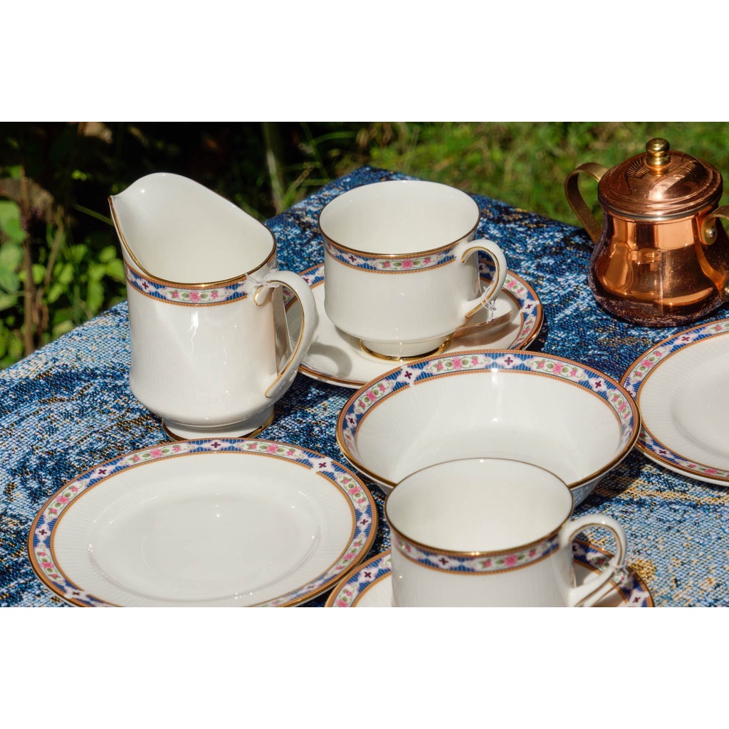 【旭鑫】ROYAL ALBERT Hyde Park系列 英國骨瓷 瓷器 下午茶組 茶杯 咖啡杯 糖碗 牛奶壺 B.29
