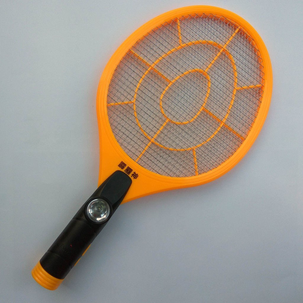 《霹靂神》RCH-500A充電蚊拍捕蚊拍的上半節。必須配合下半節使用；本上半節完全無法單獨使用。