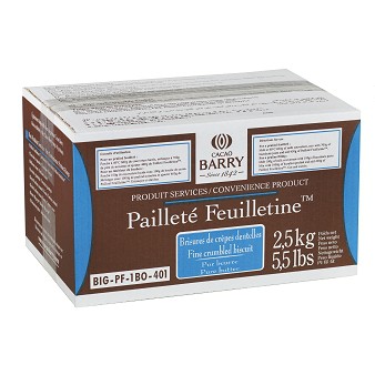 法國 Cacao Barry小脆片 巴芮脆片 可可巴芮小脆片 2.5公斤 PAILLETÉ FEUILLETINE™整盒